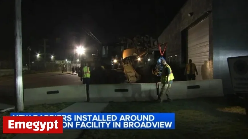 Chicago ICE Facility Prepares for Protests with Barricades; Air Force Veteran Dana Briggs Arrested Near Broadview Zone