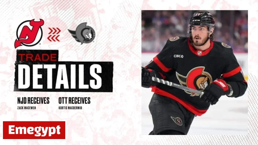 New Jersey Devils Strengthen Roster with MacEwen Trade from Ottawa