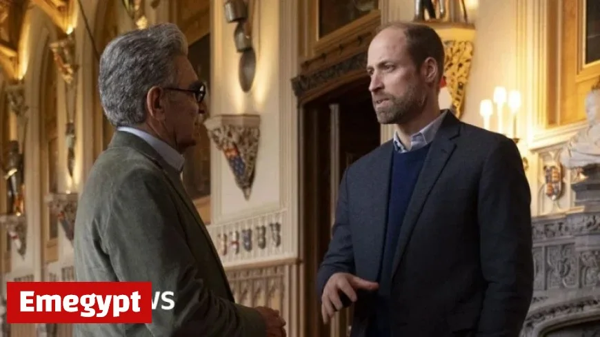 Prince William vows to transform the monarchy in conversation with Eugene Levy when he becomes king