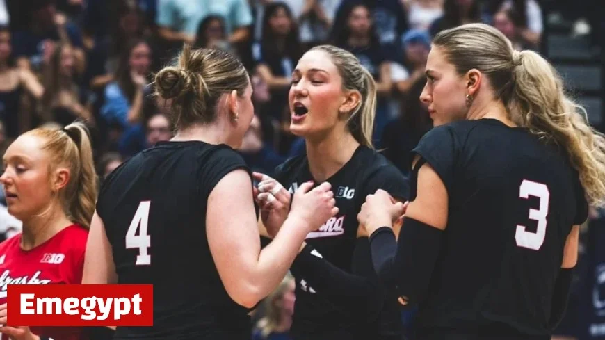 Nebraska Volleyball Crushes Penn State in Dominant Sweep