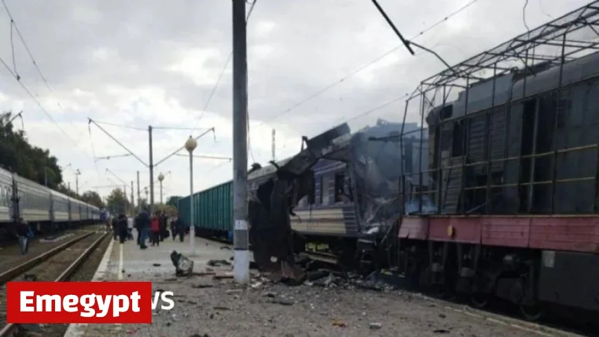 Russian strike on railway station injures over 30 people according to Zelensky