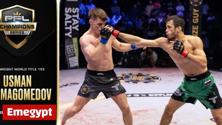 Usman Nurmagomedov Dominates to Secure PFL Lightweight World Title