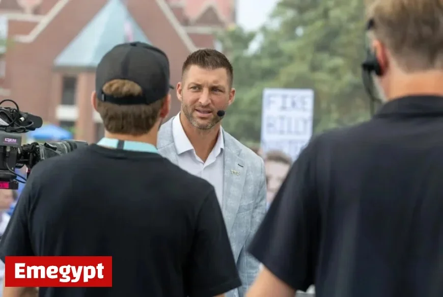 Tim Tebow Unveils Florida-Texas Pick with Dramatic Shirt Removal on SEC Nation