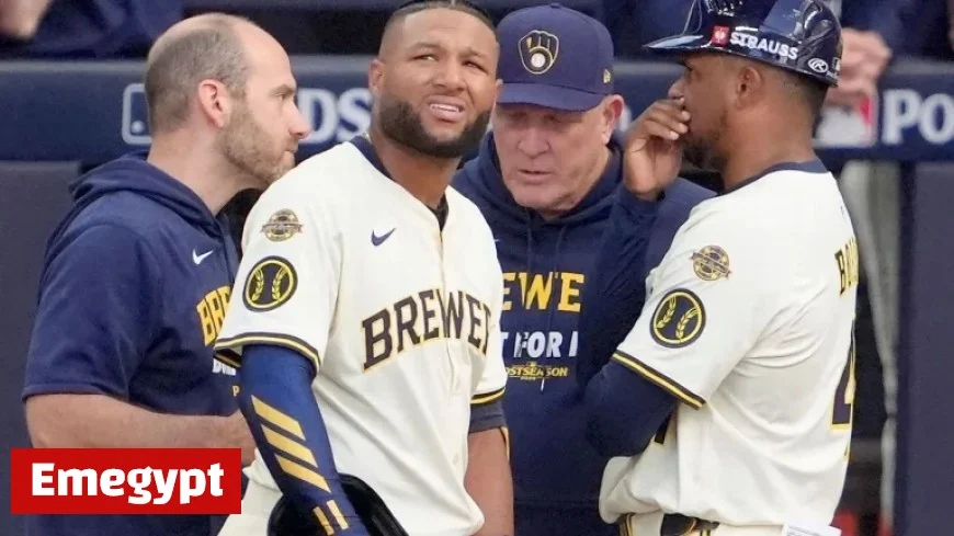 Milwaukee Brewers Star OF Jackson Chourio Exits Game 1 Victory