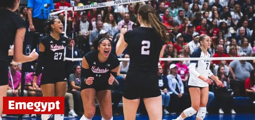 Huskers Dominate No. 16 Nittany Lions in Exciting Victory at Rec Hall – Nebraska Athletics