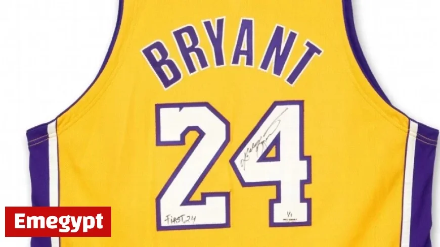Kobe Bryant’s Iconic First No 24 Lakers Jersey Fetches $889K at Auction
