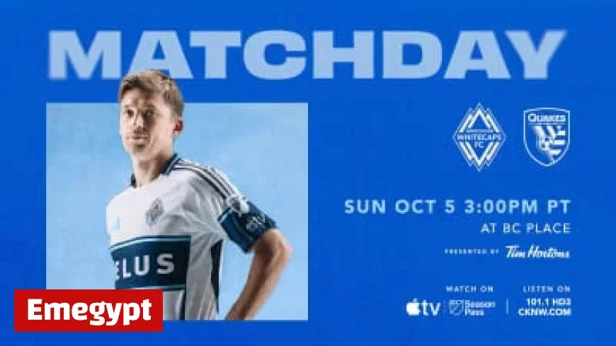 Vancouver Whitecaps Aim to Extend Winning Streak in Crucial Home Match Against San Jose Earthquakes Watch Live on MLS Season Pass
