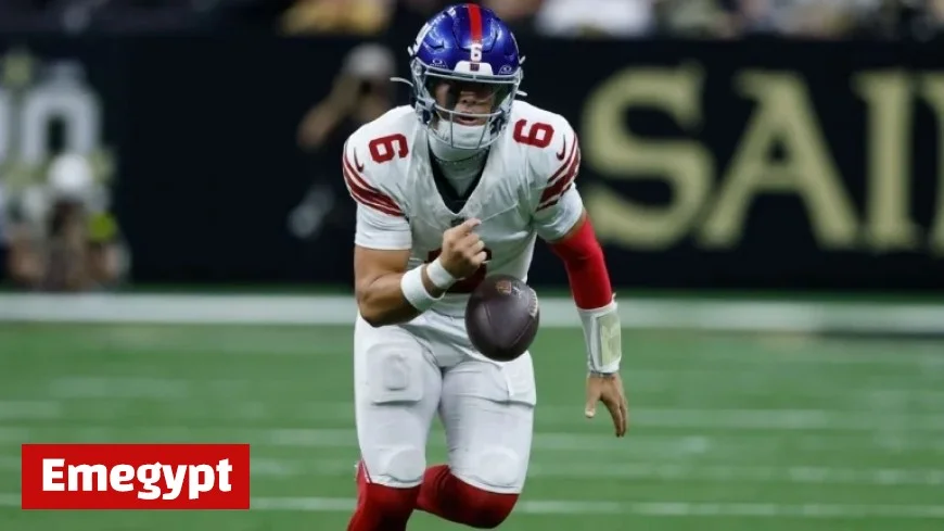 Jaxson Dart Accepts Responsibility for Turnovers in Giants’ Defeat Against Saints