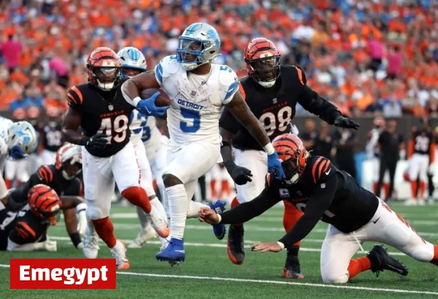 Detroit Lions running backs Jahmyr Gibbs and David Montgomery make history in victory over Bengals tying NFL record