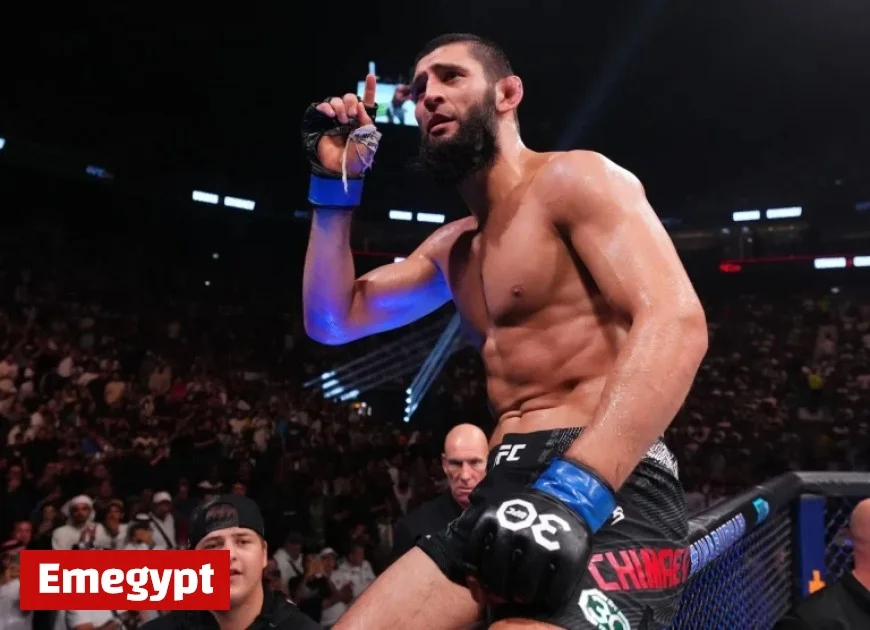 Khamzat Chimaev Challenges Alex Pereira Following UFC 320 Title Victory