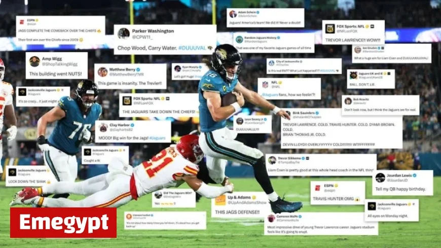 Social Media Erupts as Jaguars Stun Chiefs with Statement Victory in Week 5