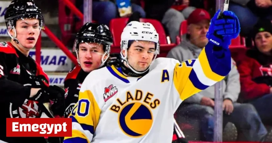 Dominik Petr Leads Blades to Victory Against Vancouver Giants in WHL Roundup