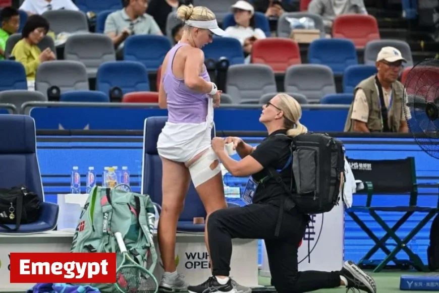 Clara Tauson Withdraws in Agony Against Paolini at Wuhan Tournament
