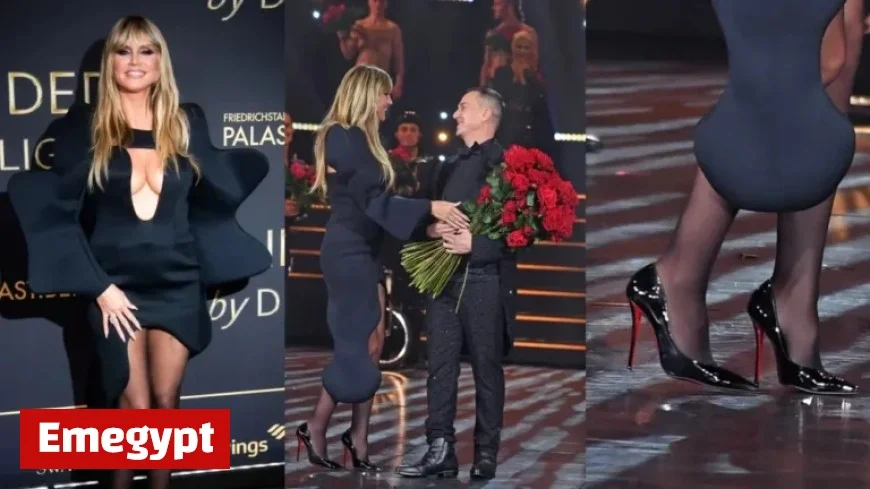 Heidi Klum Stuns in Ultra High Miss Z Louboutin Pumps at Berlin ‘Blinded by Delight’ Premiere