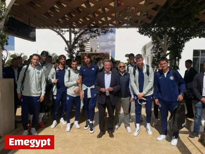 Libya Inter Arrives in Benghazi for Atletico Madrid Showdown Welcomed by Consul De Luigi