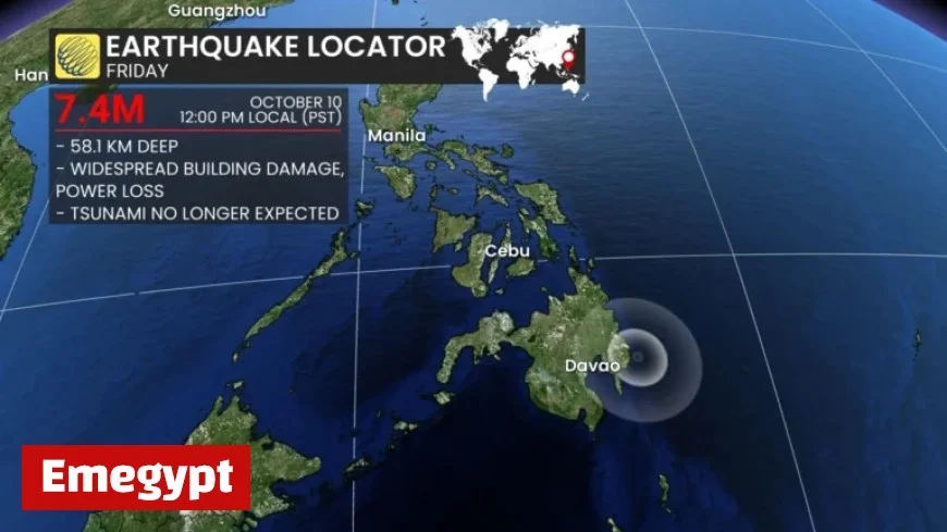 Powerful 7.4 magnitude earthquake hits off Philippines coast with tsunami warnings now lifted