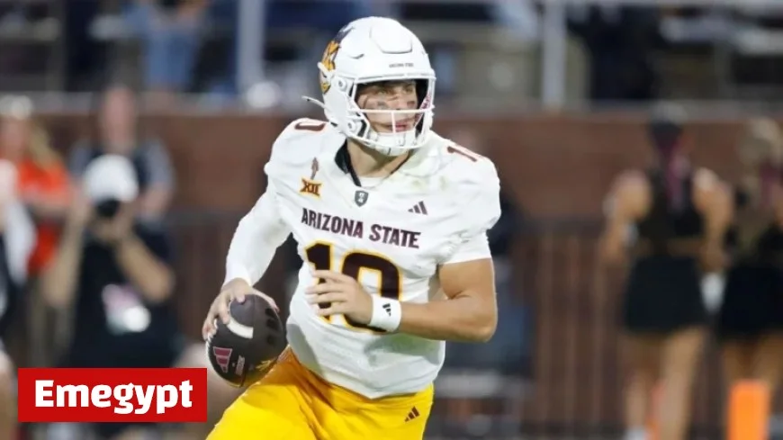 ASU QB Leavitt’s Status Drops to Doubtful for Upcoming Game Against Utah