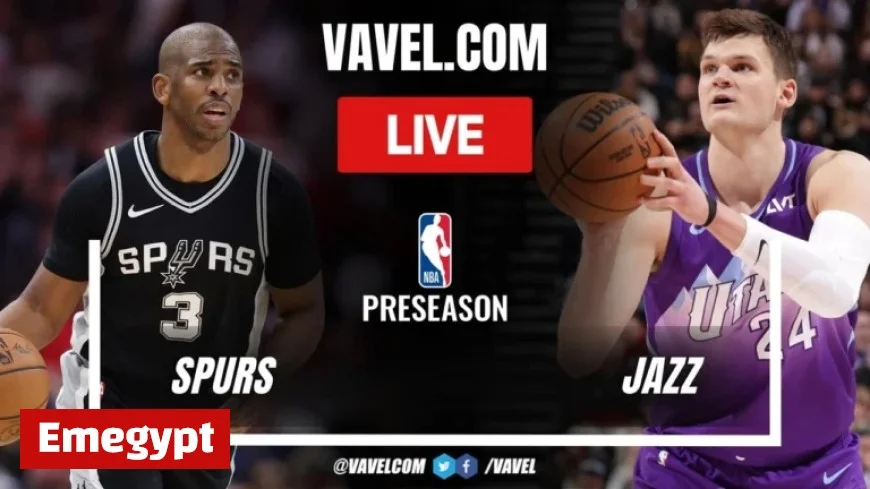 Live Score Updates: San Antonio Spurs vs Utah Jazz in NBA Preseason Matchup
