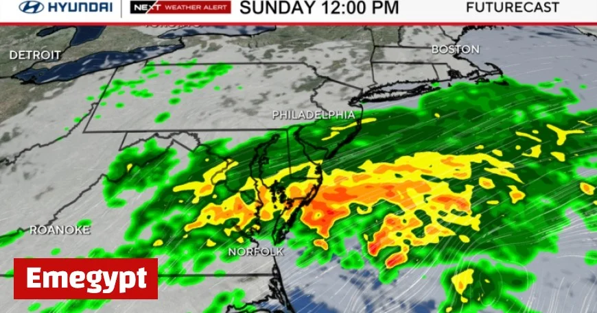 Prepare for Intense Coastal Storm: Heavy Rain and Strong Winds Target Philadelphia Area and Jersey Shore – Latest Forecast Inside