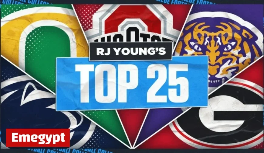 Ohio State Holds Top Spot in 2025 College Football Rankings While Penn State and Texas Drop