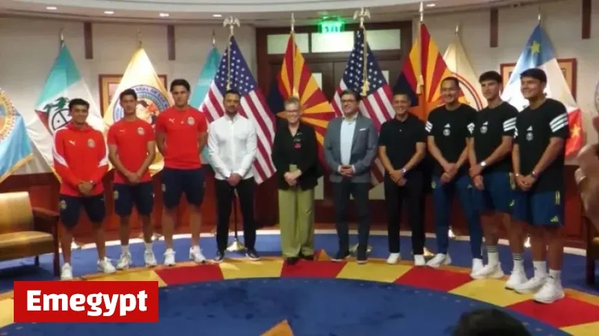Chivas and América Visit Arizona State Capitol with a Warm Welcome from Governor Katie Hobbs