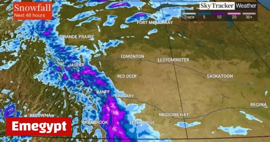 Snow Expected in Parts of Southern Alberta During Thanksgiving Weekend Forecast