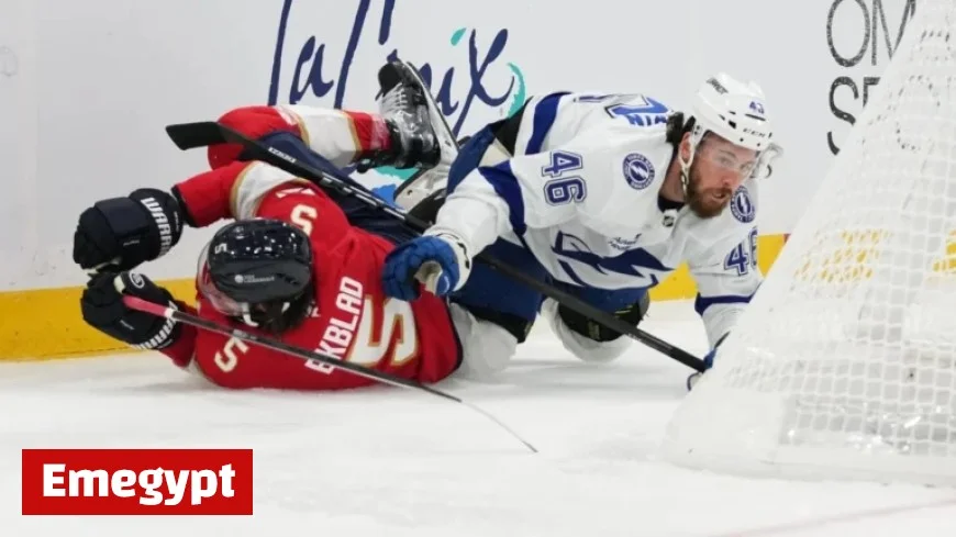 NHL Suspends Tampa Bay’s Sabourin for 4 Games and Moser for 2 Following Chaotic Preseason Finale
