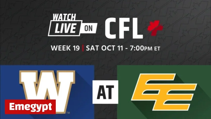 Week 19 Showdown Winnipeg Blue Bombers Face Off Against Edmonton Elks