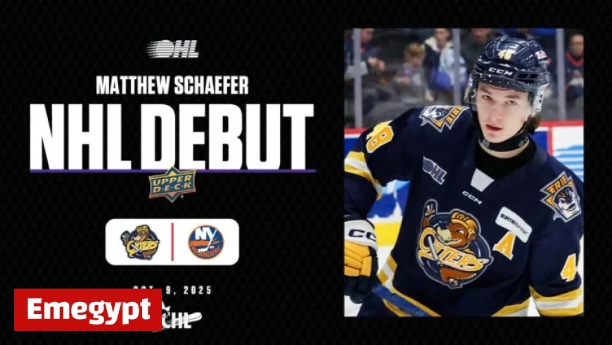 2025 First Overall Pick Schaefer Makes Exciting NHL Debut with Islanders from CHL