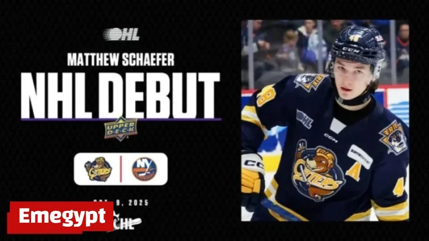 2025 First Overall Pick Schaefer Thrills in NHL Debut with Islanders After Stellar CHL Performance