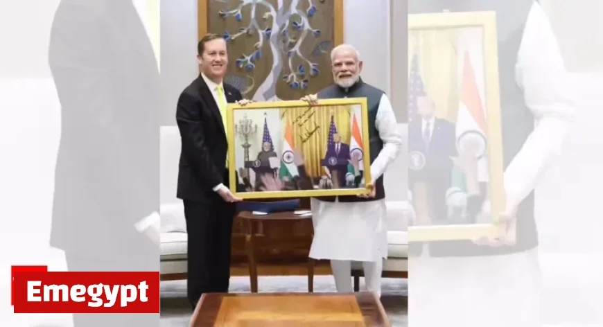 US Ambassador-Designate Praises PM Modi with Trump-Signed Portrait Gift