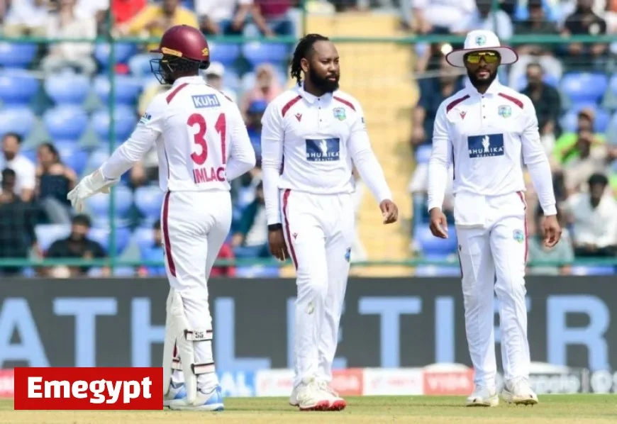 West Indies Trail at 26/1 at Tea as India Declares Strong at 518/5 in Second Test