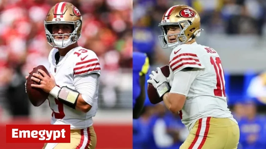 49ers’ Brock Purdy to Miss Second Game Due to Toe Injury; Mac Jones Questionable Against Buccaneers with Knee and Oblique Issues