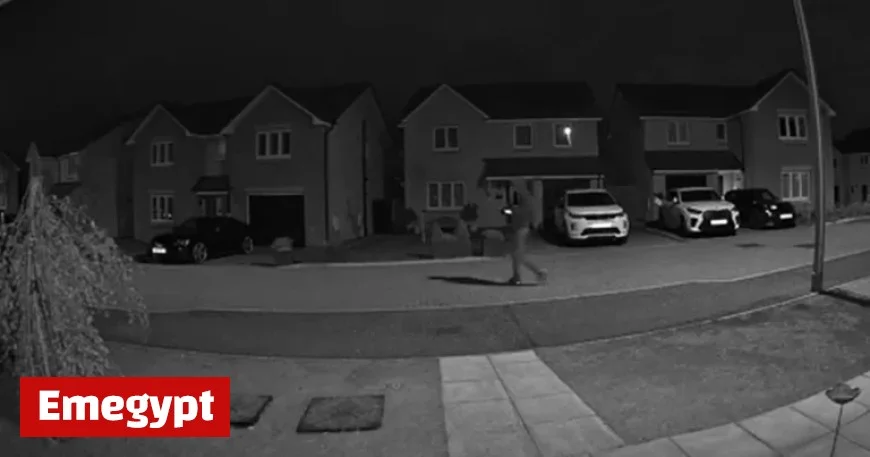 CCTV captures alleged prowler during crime spree in peaceful Scottish street