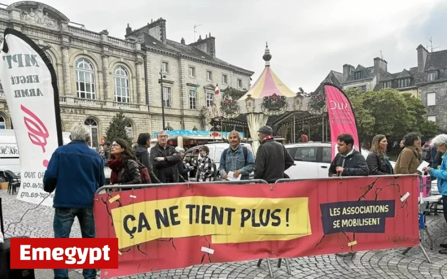 C’est la mobilisation à Quimper 300 personnes soutiennent les associations locales