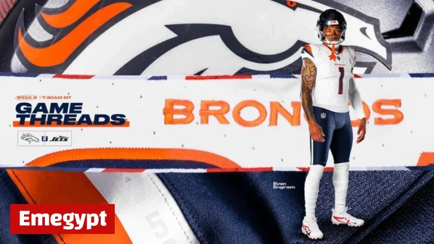 Broncos Unveil Stunning Summit White Jerseys and Midnight Navy Pants for Showdown Against Jets