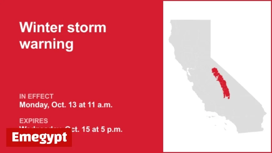 Yosemite Braces for Severe Winter Storm Warning from Monday to Wednesday