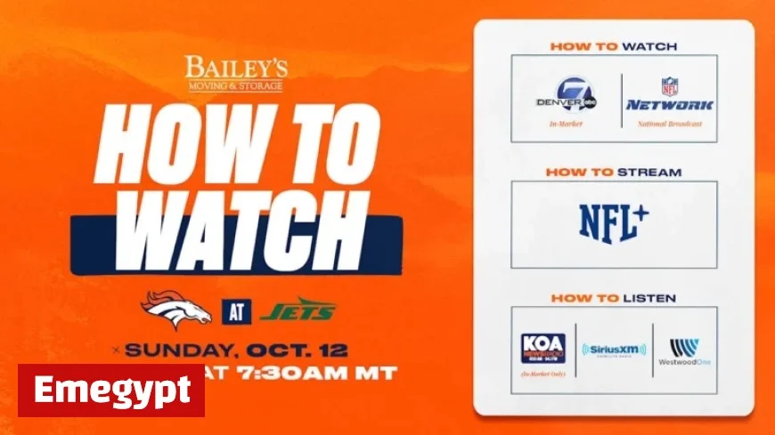 Denver Broncos vs New York Jets Week 6 How to Watch Listen and Live Stream