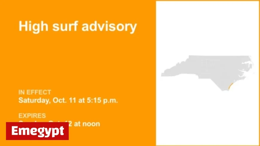 High Surf Advisory Issued for Coastal Pender and New Hanover Until Sunday Midday