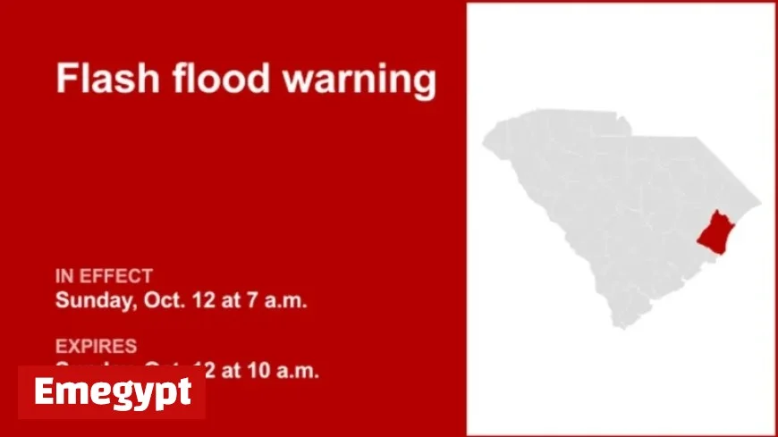 Georgetown County Braces for Sunday Morning Flash Flood Warning Following Heavy Rainfall