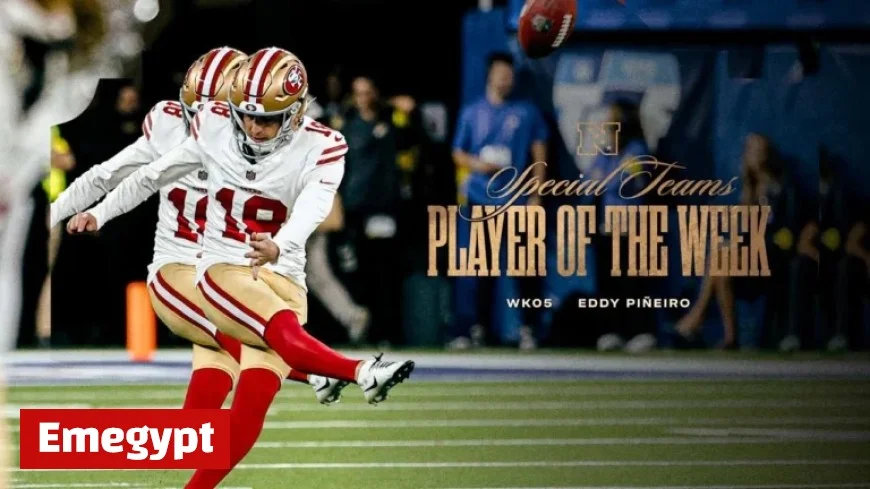 Eddy Piñeiro Earns NFC Special Teams Player of the Week Honors After Dominating Performance Against Rams
