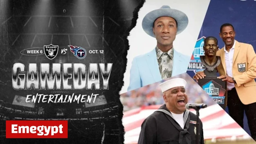 Raiders set to celebrate Pro Football Hall of Famer Eric Allen during halftime of Raiders vs Titans game