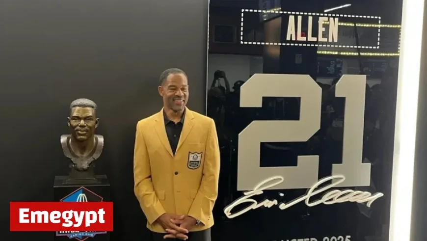 Raiders reveal Eric Allen Hall of Fame plaque at Allegiant Stadium unveiling ceremony