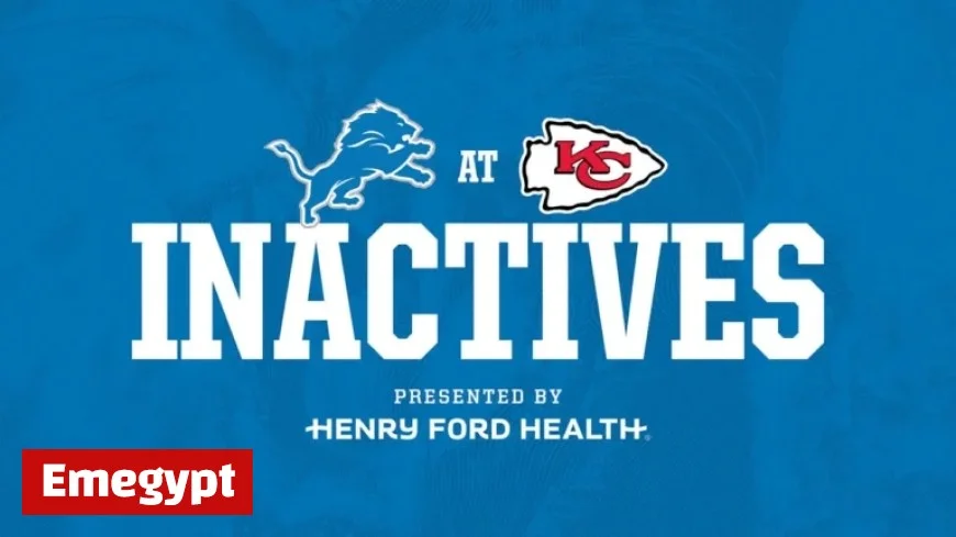 Lions vs Chiefs: Key Players Inactive for the Game