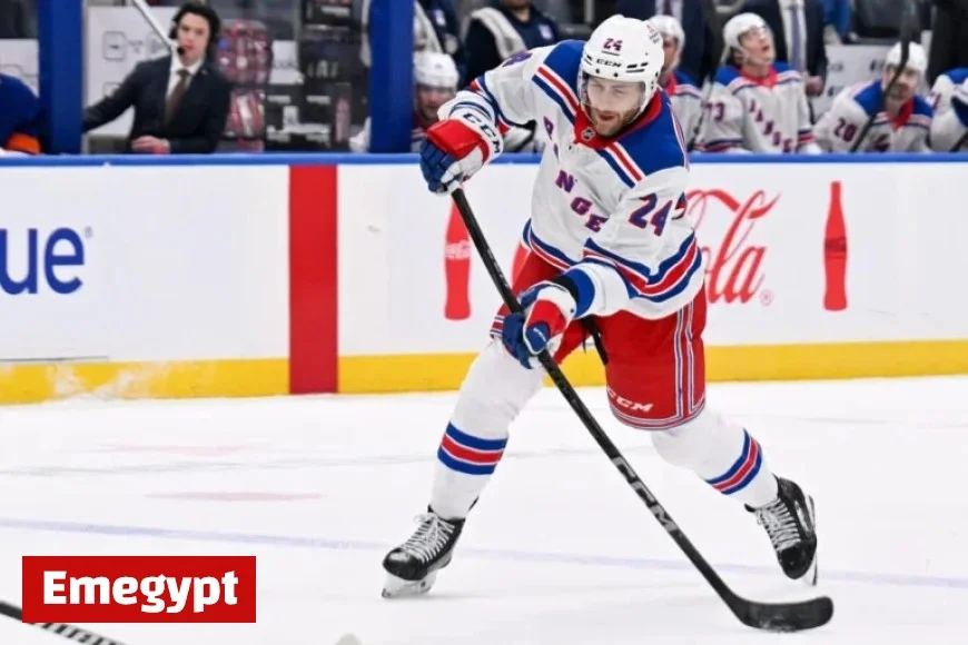 Rangers’ Carson Soucy Exits Game Against Penguins Due to Upper-Body Injury