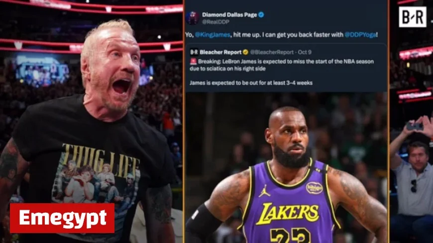 LeBron James Receives WWE Legend DDP’s Offer to Accelerate His Injury Recovery