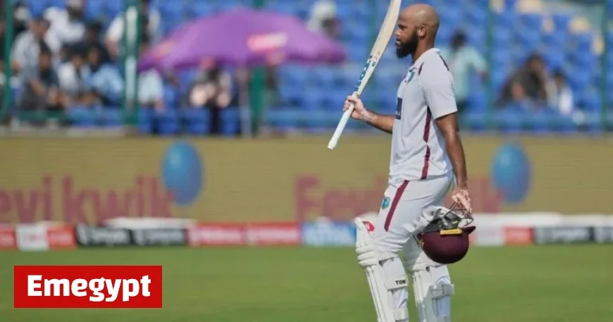 Campbell’s First Century Propels West Indies as India Forced into Batting in Second Test