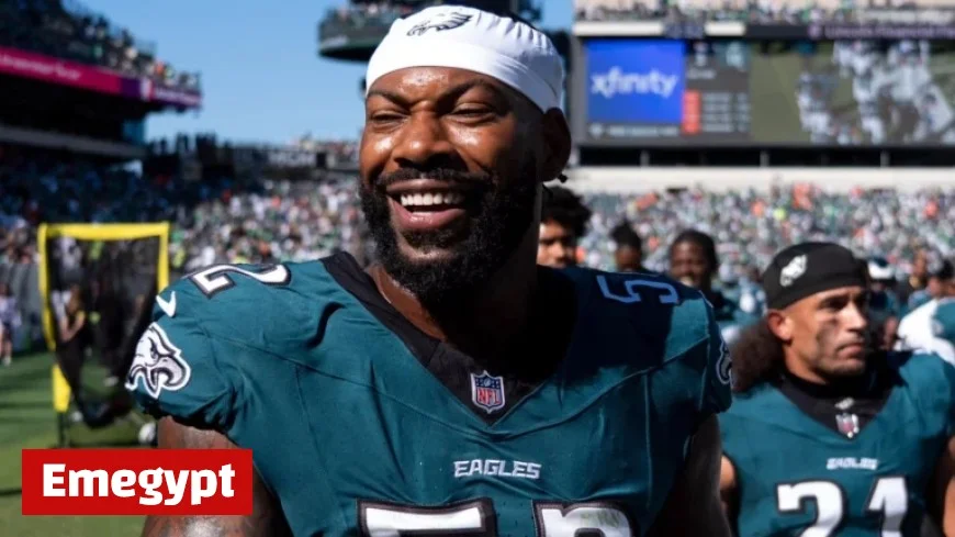 Eagles Star Za’Darius Smith Stuns Fans with Retirement Announcement Following Giants Defeat
