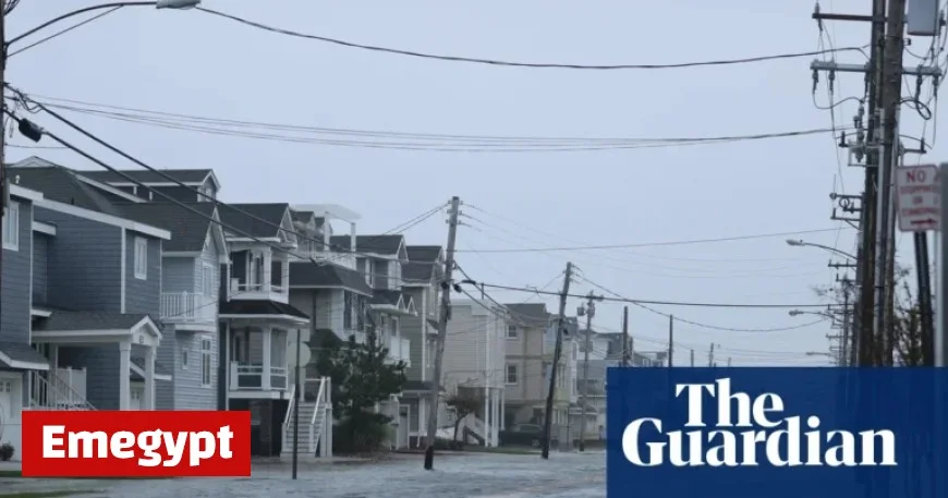 Nor’easter causes US east coast flooding while storm devastates homes in Alaska