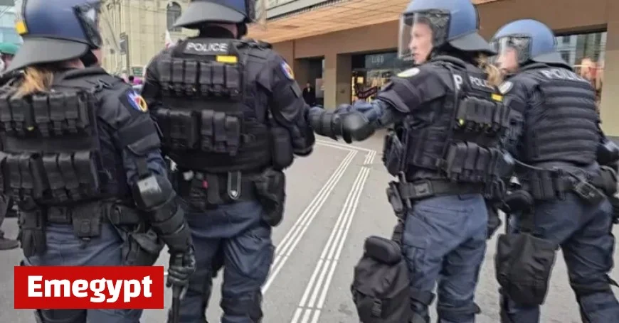 Eighteen Swiss Police Officers Injured During Clashes with Pro-Palestine Protesters